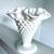 Fenton milk glass double crimpted honnail trumpet vase 5.5” 2 thumbnail