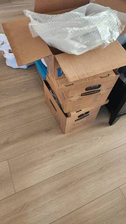 2 file boxes and bubble wrappers for dishes or fragile stuffs 1