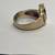 Art Deco Style 14kt YG Band w/ Diamonds & Garnets 5 thumbnail