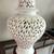 Vintage pierced Blanc de Chine Lamp - lights on top and bottom 6 thumbnail