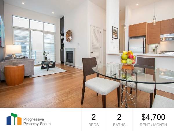 Top Floor 2 bed / 2 bath, Garage, In Unit Laundry, Condo - PROGRESSIVE 1