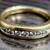 Men’s ZEI Designer Natural Diamond Wedding Ring.  10K Yellow Gold 1 thumbnail