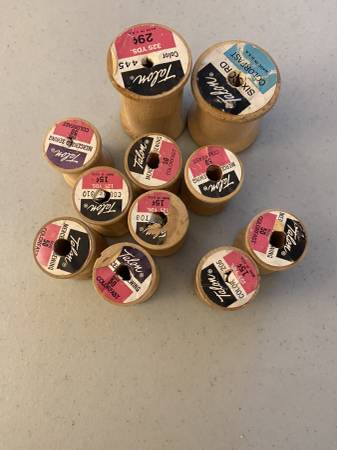 Talon empty wooden spools 1