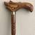 Wood carved walking cane 1 thumbnail