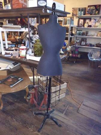 dress form wire skirt cast iron stand 1