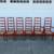 6 Vintage Ladder-Back Dining Chairs With Woven Seats 4 thumbnail
