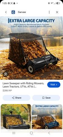 Pull behind leaf rake 1