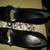 Black Chain-Detail Nine West Leather Pumps 2 thumbnail