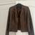 Brown Leather Jacket from Ellen Tracey Size 10 1 thumbnail