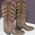 Tony Lama Cowboy Boots, Vintage 1978, Choc Brown, 5 1/2 B, Run Large 7 thumbnail
