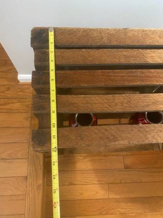 Rustic Wooden Crate End Tables – Authentic Wood & Mid‑Century Modern F 1