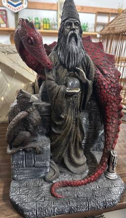 Stone Wizard & Dragon 1