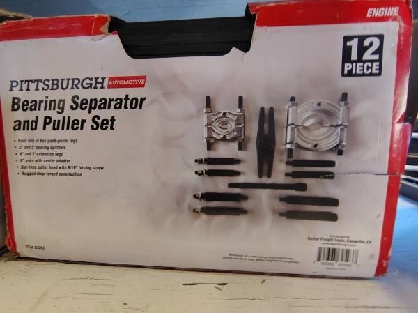 PITTSBURGH BEARING SEPARATOR AND PULLER SET 1