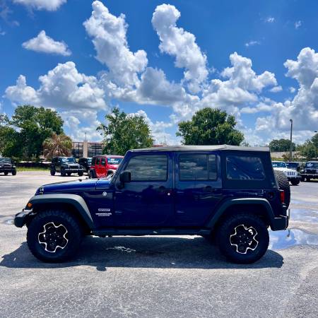 2013 Jeep Wrangler 4dr - 1-Owner/Auto/Pwr/100k Mi, We Finance, NO Fee! - $15,900 (Riverview, FL (just outside of Tampa - we have 100+ Jeeps))63443575457665121