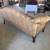 Elegant Vintage Camelback Sofa – Carved Wood & Damask Upholstery 2 thumbnail