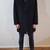 Calvin Klein Park Black Three-Quarter Length Overcoat 1 thumbnail