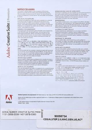 Adobe Creative Suite 2 Premium - $60 (Bloomington, IN)63470970636675121