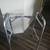 Drive Deluxe Folding Walker, Two Button with 5" Wheels 2 thumbnail