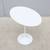 Mid-Century Eero Saarinen for Knoll 22.5" Oval White Tulip Side Table 11 thumbnail