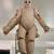 Antique (~1940) Burmese Myanmar Folk Art Wooden Puppet Marionette Doll 1 thumbnail