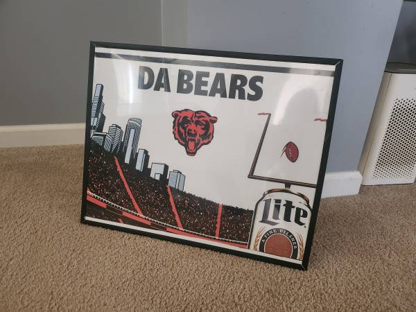 16"×20" Framed DA BEARS Poster Chicago Bears Decor Collectables 1