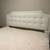Beautiful barely used white tufted leather headboard 2 thumbnail