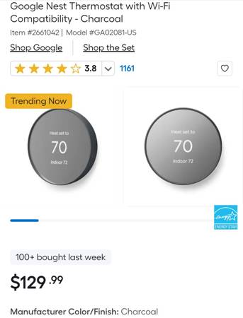 Google Nest Thermostats 1