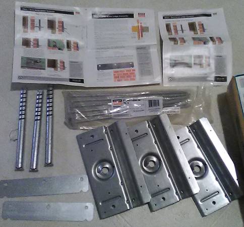 3 Simpson Strong-Tie Deck Ledger Connectors for Brick Veneer 1