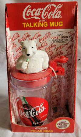 1998 Coca-Cola Polar Bear Talking Mug 1