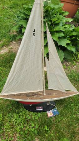 2 Authentic Models J-Class America's Cup Wooden Sailboat Models $225 1