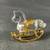 Swarovski Crystal Memories Rocking Horse 18K Gold Plated 199447 Miniat 3 thumbnail