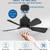 Dimmable Ceiling Fan with Lights, Remote Control, E26 Socket Fixture f 2 thumbnail