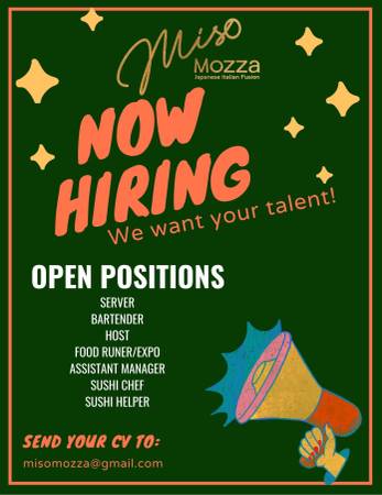 Hiring all positions at New Restaurant in Providence, RI 1