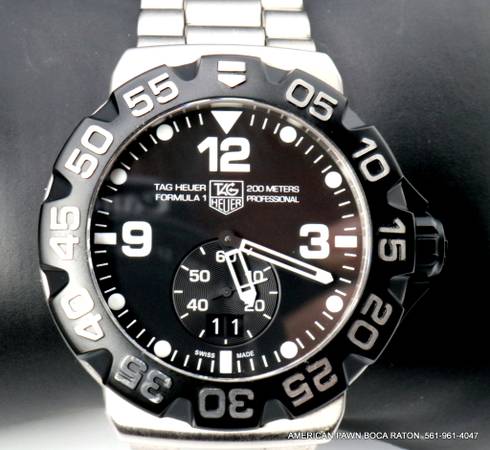 TAG Heuer Formula 1 WAH1010.BA0854 Men's Black Grande Date Swiss Quart 1