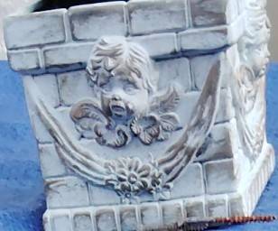 Vintage Cherub Angel Planter Pot 1