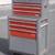 gray 1968 Craftsman rolling toolbox cabinet cart with top tool chest 1 thumbnail