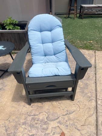 2 Folding Adjustable Adirondack Chairs with Retractable Ottomans 1
