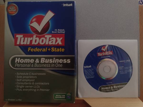 2007 TurboTax Home and Business CD Windows/Mac 1