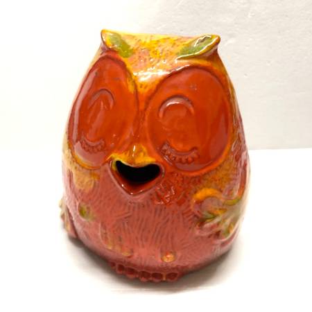 Bennett Welsh Pacific Stoneware Owl Coin Bank Mid Century Modern Northwest Potte 1