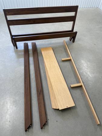 Tuft & Needle Walnut Bed Frame and Organic Mattress 1