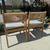 New, High-End Teak Outdoor Dining Chairs - Set of 2 3 thumbnail