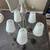 (New)__5-Light __Satin__ Nickel__ Chandelier__Opal-White_Glass Shades 12 thumbnail