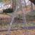 Vintage used wooden folding stepladder 2 thumbnail