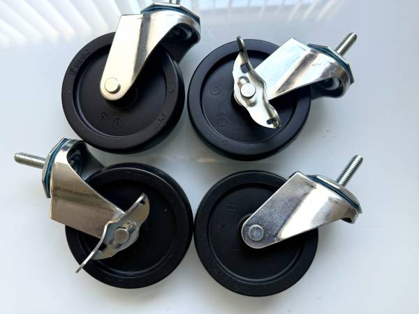 Casters 4"x1" Industrial Grade Nylon - x4 Pack 1