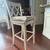 Four bar stools in light grey color. Cushions included. 3 thumbnail