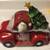SANTA IN PICKUP TRUCK W LIGHT-UP CHRISTMAS TREE COOKIE JAR 1 thumbnail