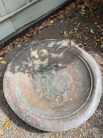 Giant Round Copper Pan 1