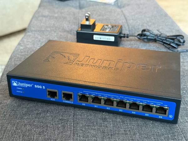 JUNIPER NETWORKS SSG 5 VPN Firewall Security Gateway 7-port Switch Rou 1