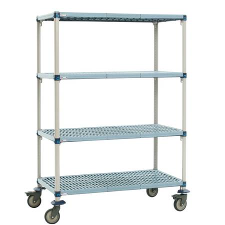 MetroMax Q Shelf Truck w/4 Shelves, 1000 lb. Capacity, 48"L x 18"W x 6 1