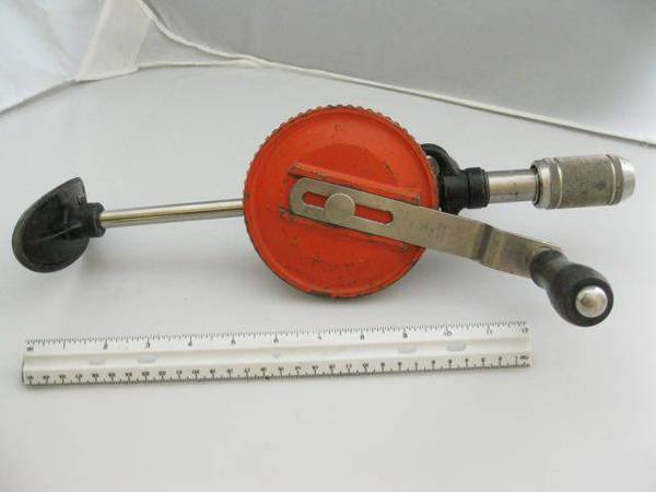 STANLEY Breast Drill No. 743 - Vintage 2-speed w/Bubble Level 1